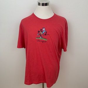 Life Is Good red tee shirt XL